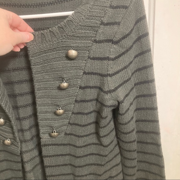 Love by design striped cardigan size large - Picture 2 of 4